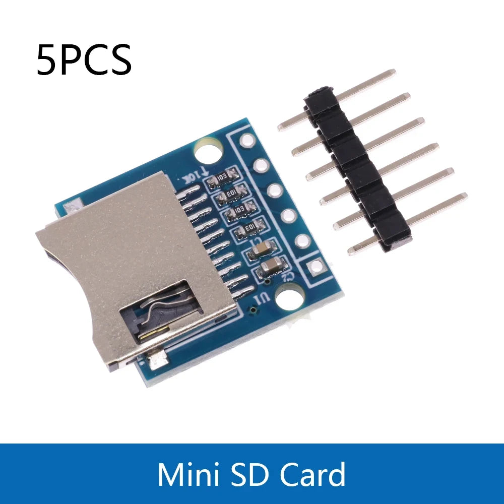 1/5/10PCS Mini Micro SD TF Card Storage Expansion Board Memory Shield Module SPI Interfaces with Level Converter Chip 5V/3.3V
