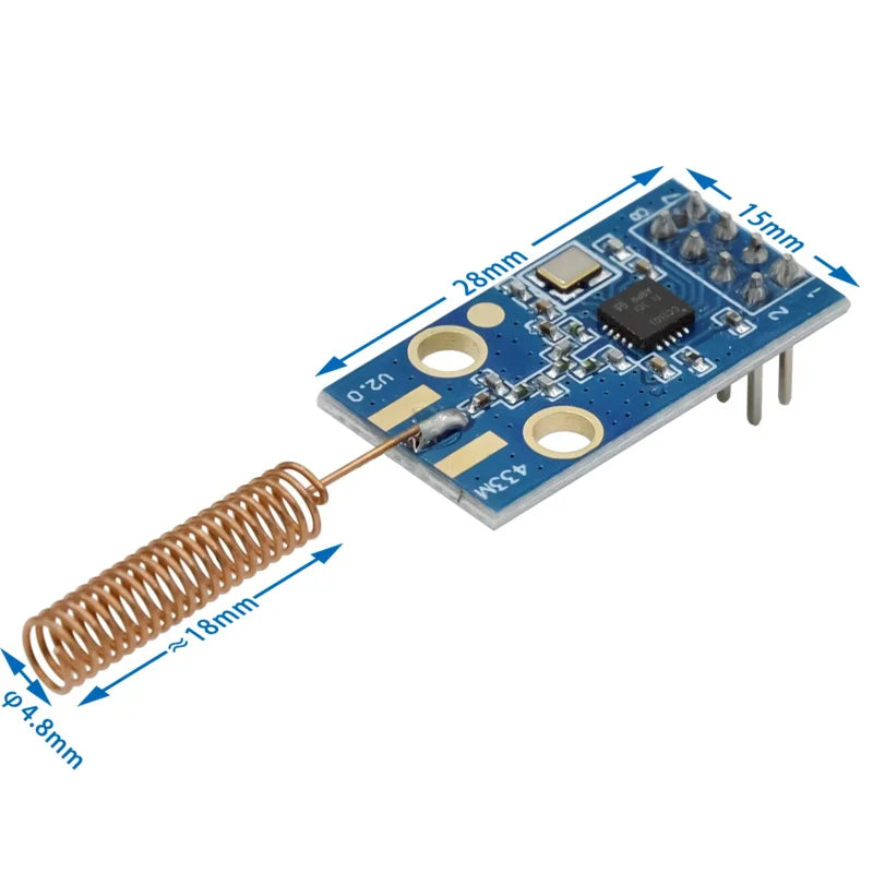 1-10pcs CC1101 Wireless Module With SMA Antenna Wireless Transceiver Module For Arduino 315/433/868/915MHZ