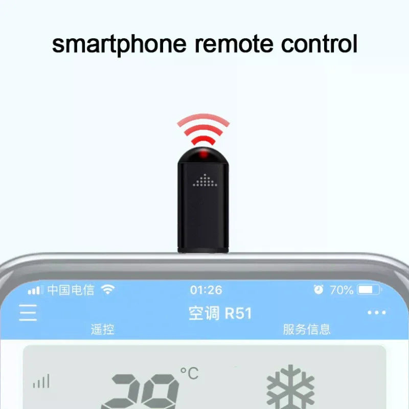 Phone Infrared Transmitter Universal Mini Remote Controller Type-c Replacement For Smartphone TV Air Conditioner Fan Camer Smart