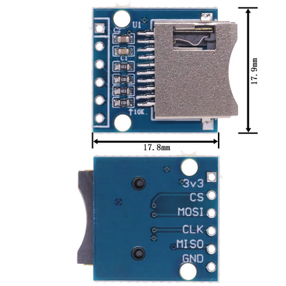 1/5/10PCS Mini Micro SD TF Card Storage Expansion Board Memory Shield Module SPI Interfaces with Level Converter Chip 5V/3.3V