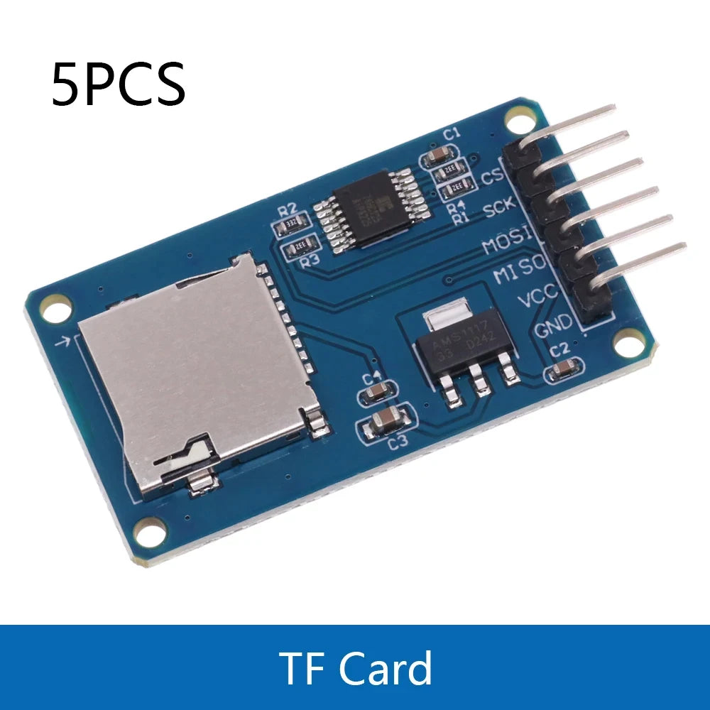 1/5/10PCS Mini Micro SD TF Card Storage Expansion Board Memory Shield Module SPI Interfaces with Level Converter Chip 5V/3.3V