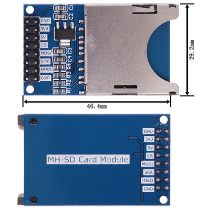 1/5/10PCS Mini Micro SD TF Card Storage Expansion Board Memory Shield Module SPI Interfaces with Level Converter Chip 5V/3.3V